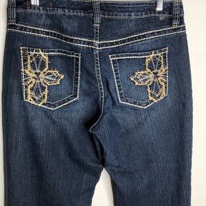 Jag Jeans, Womens Jeans bootleg Bling size 10 Measured 32"